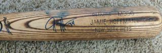Jamie Hoffmann York Mets Autographed Signed Game Broken Bat