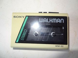 Vintage Sony Walkman Wm - 22 Personal Portable Stereo Cassette Player