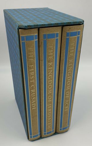 Folio Society A History Of The Crusades Steven Runciman - 3 Volume Set Pristine
