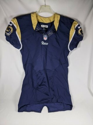 Rams Nike Nfl Game Pro Cut Team Issue On Field Blank Jersey Size 42 Skill 2014