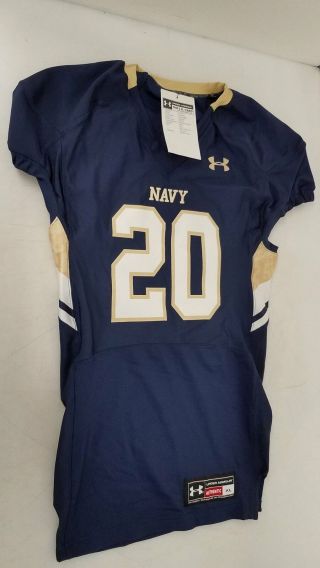 Under Armour Navy 20 Football Jersey Size Xl Nwt Dr