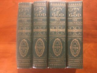 1949 Mystical City Of God Complete Set 4 Vol Hardback Books By Fiscar Marison