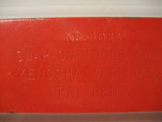 Vintage SNAP ON KR - 402A TOOL BOX CHEST ROLL - A - WAY HEAVY DUTY 17 
