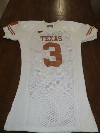 Early 90s Nike Game Worn Texas Longhorns Football Jersey Road 3 Cagle