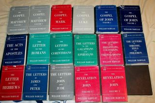 Complete Set 17 Volumes The Daily Study Bible (testament) 1958 W Barclay Hb