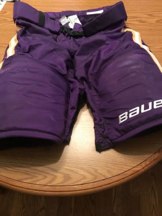 Jeff Carter Los Angeles Kings Bauer Nhl Game Worn Purple Hockey Pants