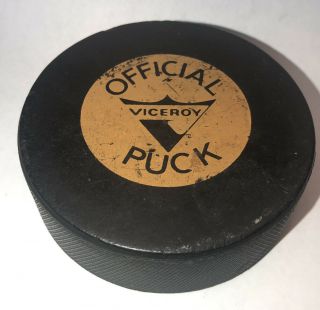 National Hockey League Vintage Viceroy Canada Nhl Approved Official Game Puck
