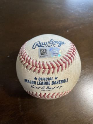 Brett Gardner Hit By Pitch 4/13/18 Mlb Game Baseball Alex Wilson Yankees