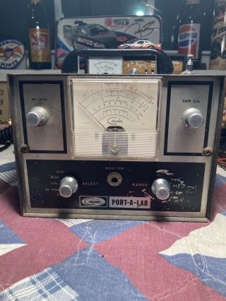 Vintage Courier Port - A - Lab Cb Radio Meter Ham Radio Swr - Modulation Meter