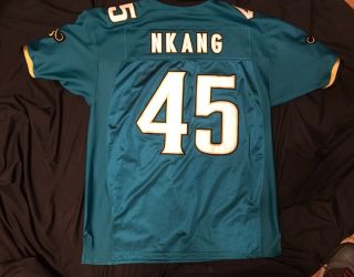 Jacksonville Jaguars 2007 Reebok Team Issued NFL Jersey Chad Nkang Size 54 SEWN 3