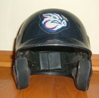 Lehigh Valley Ironpigs Chris Duffy Game Worn 2010 Batting Helmet (phillies)