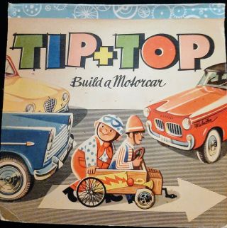 Tip,  Top Build A Motorcar By V.  Kubasta - - 1962 Pop Up Book - - Bancroft And Co