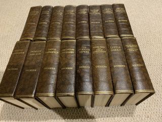 Immaculate 1930s Set 16 Books Of Charles Dickens Odham Press.