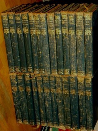 Complete Set 25 Volumes The Of Sir Walter Scott Century Library Nelson