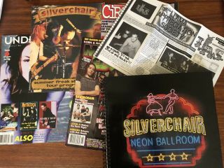 Vintage & Very Rare Silverchair Neon Ballroom Book & Silverchair Magazines 90s