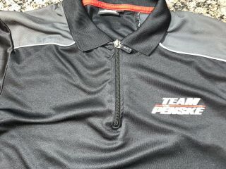Puma Team Penske Pit Crew Polo Shirt Nascar Team Issued Blaney Logano Kes M