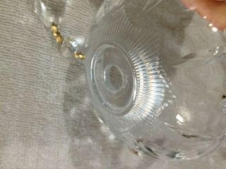 Vtg.  Antique Crystal Glass BOBECHES & PRISIMS CHANDELIER Lamp PARTS 4” diameter 2
