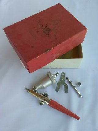 Vintage Paasche Air Eraser Ae Usa Parts Org Box & Paperwork