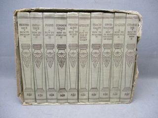 Mental Efficiency Series 10 Book Set Funk & Wagnalls 1915 Authorized Edition