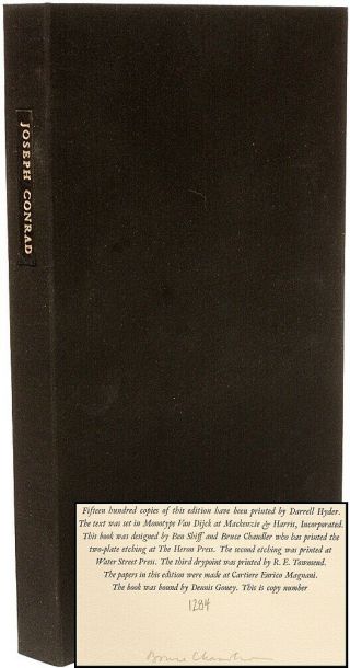 Conrad,  Joseph - The Secret Sharer - Limited Editions Club - Signed - 1985