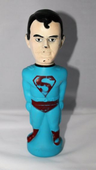 Vintage Dc Superman Soaky Bubble Bath Bottle 1965 Colgate Palmolive