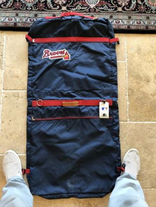 Jose Morales Atlanta Braves Zippered Clothes Bag With Worth Label.