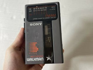 Vintage Sony Wm - F46 Fm/am Stereo Cassette Walkman Recorder
