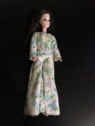 Vintage Topper Dawn Doll Angie 1970 In Bell Bottoms