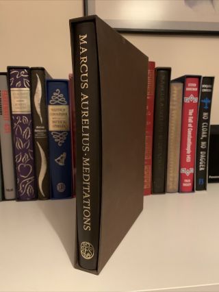 Folio Society Marcus Aurelius Meditations Philosophy Book With Slipcase