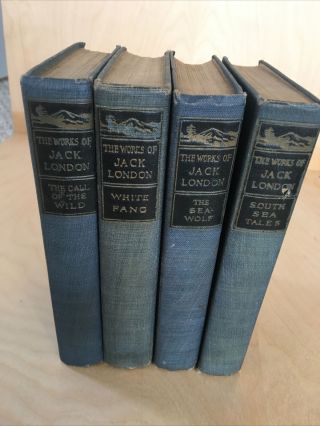 Vintage Of Jack London White Fang Call Of The Wild Sea Wolf South Sea Tale
