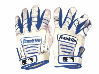 Ryan Mcbroom 2020 Kansas City Royals Game Worn Signed Franklin Batting Gloves