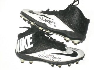 Scott Tolzien Indianapolis Colts Game Worn " London Game Vs Jaguars " Nike Cleats