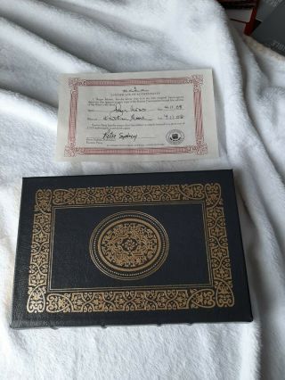 Signed First Edition - Easton Press,  My Word Is My Bond,  Roger Moore 796/1225