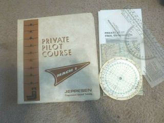 Jeppesen Private Pilot Course Mach 1 Complete Course Materials In Binder Vintage