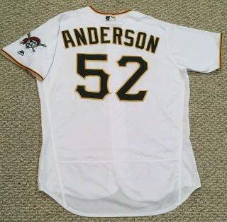 Anderson Size 48 52 2018 Pittsburgh Pirates Game Jersey Home White Mlb Hol