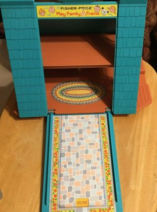 Vintage Fisher Price A Frame Little People Play House