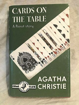 Agatha Christie,  Cards On The Table - Facsimile Of 1936 In Dw & Belly Band,  2007
