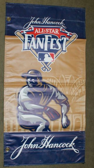 2002 Miller Park Milwaukee Brewers Mlb All Star Game Banner 18 " By 34 " Pitcher