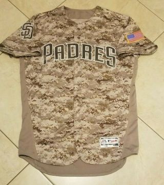 2019 San Diego Padres Game Issued Camo Jersey