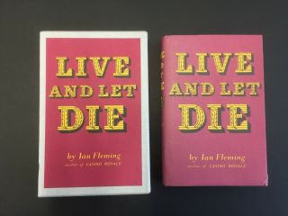 Ian Fleming James Bond Facsimile First Edition Live And Let Die In Slipcase