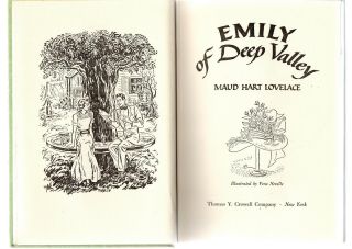 EMILY OF DEEP VALLEY by Maud Hart Lovelace 1ST EDITION dj 3