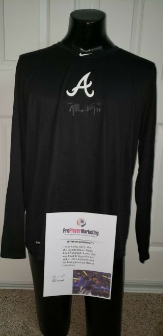 Matt Kemp Atlanta Braves Game Autograph Players Jersey Shirt Mlb