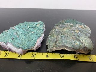 Vtg Amethyst Geologist Mineral Crystal Energy Geode Specimen Rocks 3