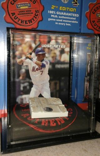 Jose Reyes York Mets 2007 Mounted Memories Game Base Display Case