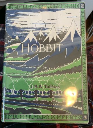 The Hobbit J.  R.  Tolkien Harcourt Muffling 1966 Printing Dust Jacket Great Cond.