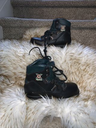 Vintage Alpina Touring Cross Country Ski Boots Size 37