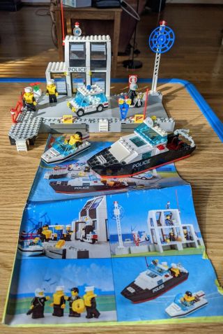 Vintage Lego 6540 Pier Police W/ Instructions - 100 Complete -