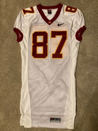 Minnesota Gophers Game Used/worn/issue Football Jersey 87