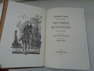 2001 Alexandre Dumas The Three Musketeers Folio Society in Slipcase plates 3