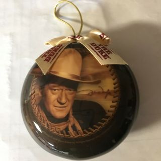John Wayne " The Duke " Christmas Ornaments Vintage Glass